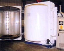 Thermal vacuum dual doors plastic evaporation coater